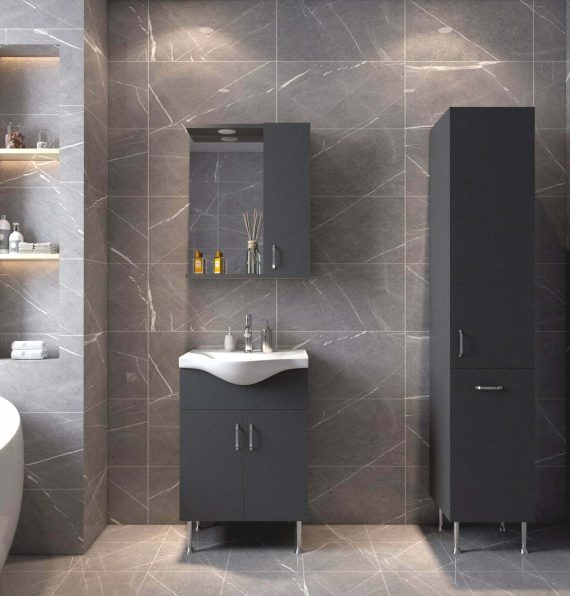 SOLO BAHTROOM CABINET 55 CM ANTHRACITE 