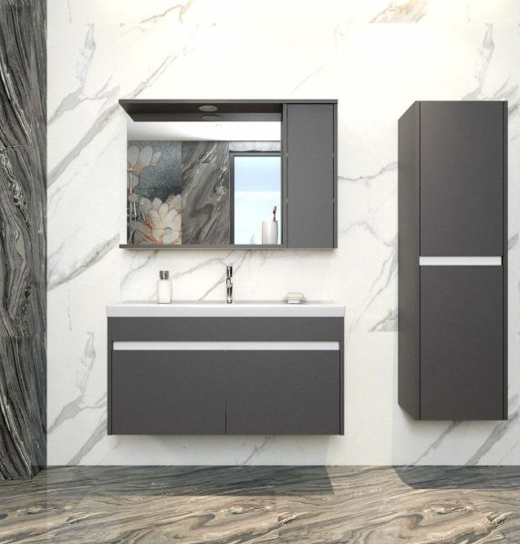 LARA BAHTROOM CABINET 100 CM ANTHRACITE