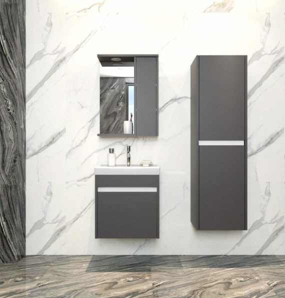 LARA BAHTROOM CABINET 55 CM ANTHRACITE