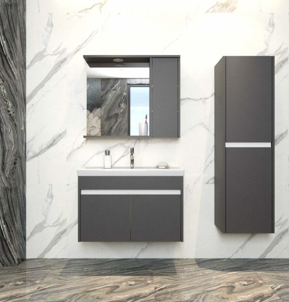 LARA BAHTROOM CABINET 85 CM ANTHRACITE