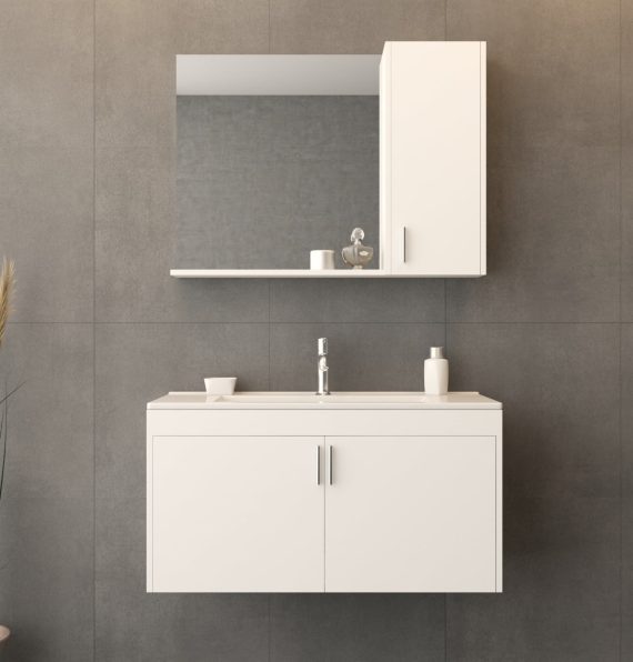 ETNA BAHTROOM CABINET 100 CM WHITE