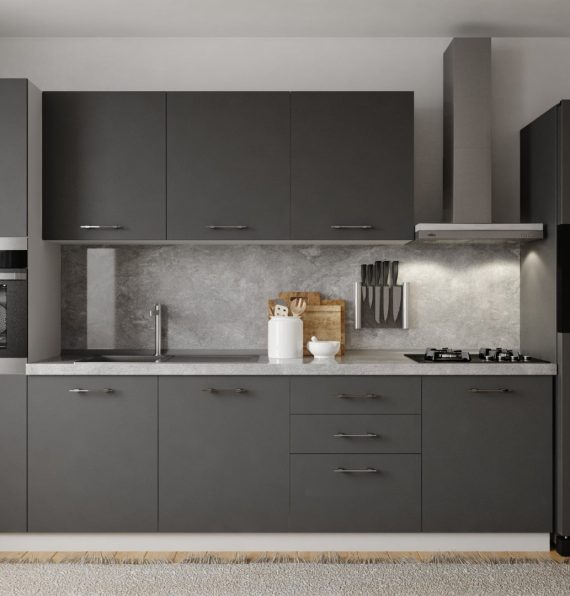 BASIC ANTHRACITE 300 CM KITCHEN CABINET