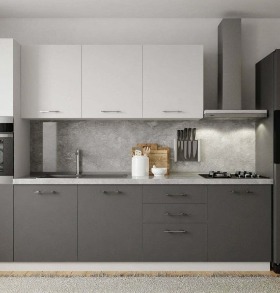 BASIC ANTHRACITE-WHITE 300 CM KITCHEN CABINET