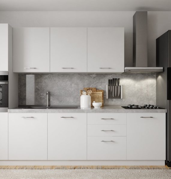 BASIC WHITE 300 CM KITCHEN CABINET