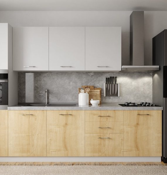 BASIC SAPPHIRE-WHITE 300 CM KITCHEN CABINET