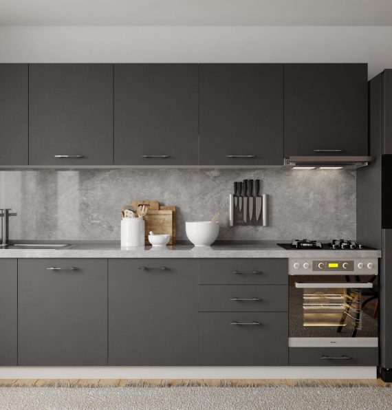 CEREN ANTHRACITE 300 CM KITCHEN CABINET