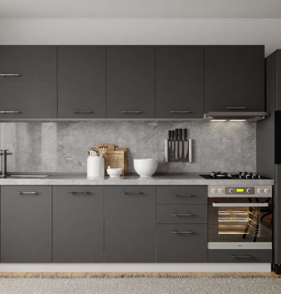 DURU ANTHRACITE 300 CM KITCHEN CABINET