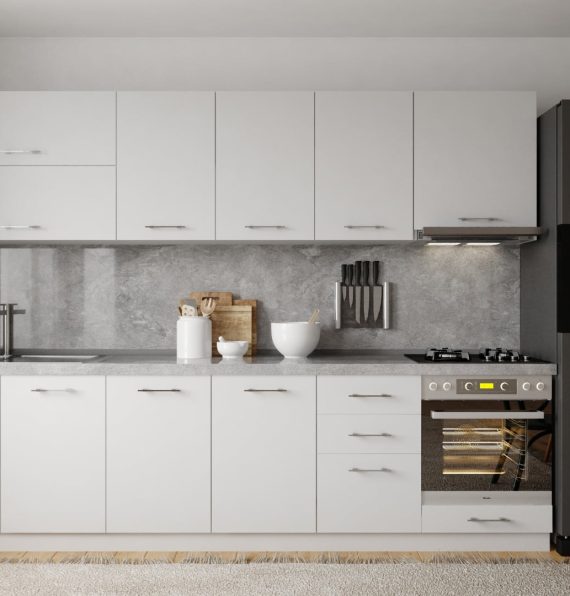 DURU WHITE 300 CM KITCHEN CABINET