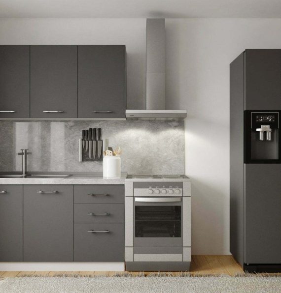 KOTON ANTHRACITE 150 CM KITCHEN CABINET