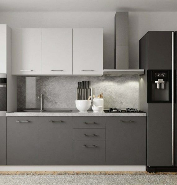 STAR ANTHRACITE-WHITE 250 CM KITCHEN CABINET