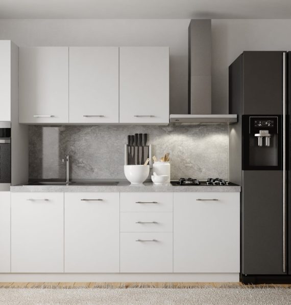 STAR WHITE 250 CM KITCHEN CABINET