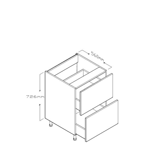 ECO BASE CABINET TWO DRAWERS