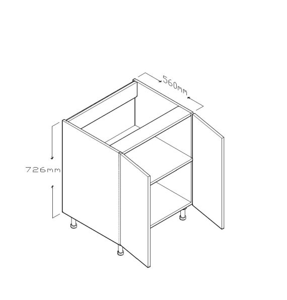 ECO BASE CABINET DOUBLE DOOR