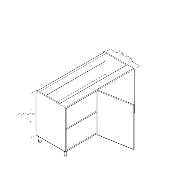 ECO BLIND CORNER BASE CABINET SINGLE DOOR