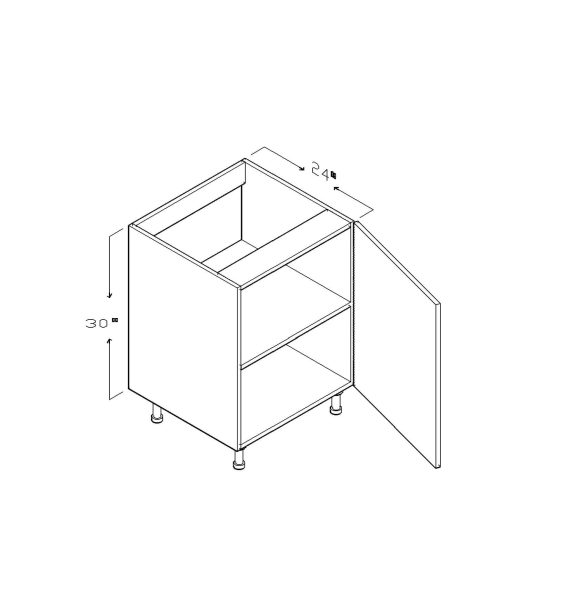 BASE CABINET SINGLE DOOR