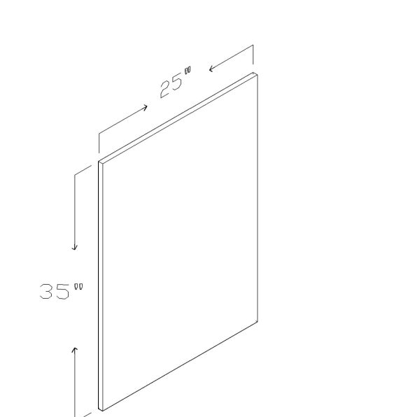 BASE CABINET SIDE COVER PANEL