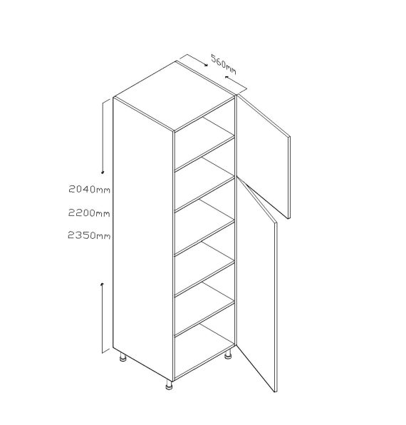 220 CM TALL CABINET SINGLE DOOR