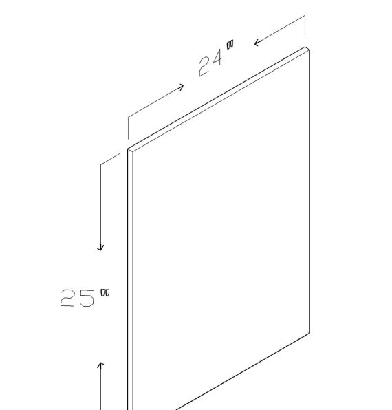 WALL CABINET SIDE COVER PANEL