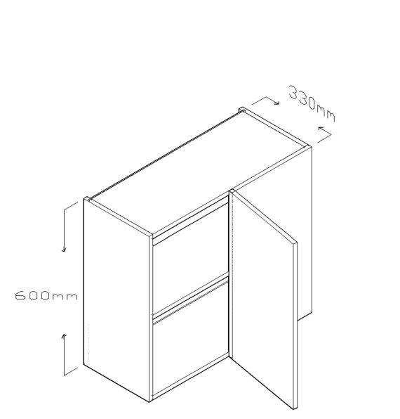 ECO 60 CM BLIND CORNER WALL CABINET