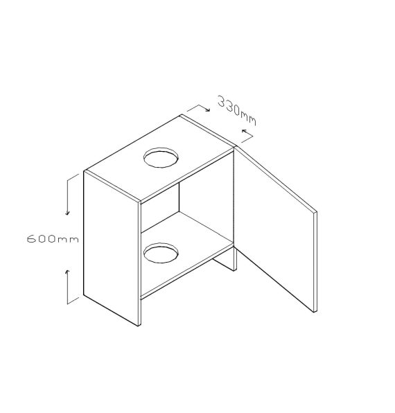 60 CM FAN WALL CABINET